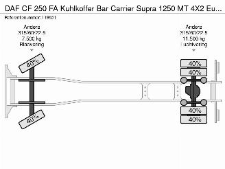 DAF  250 FA Kuhlkoffer Bar Carrier Supra 1250 MT 4X2 Euro 6 picture 41